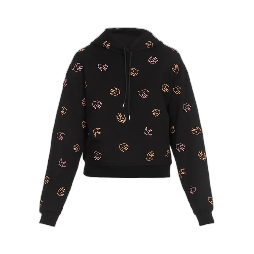 Swallow Embroidered Hooded Sweater