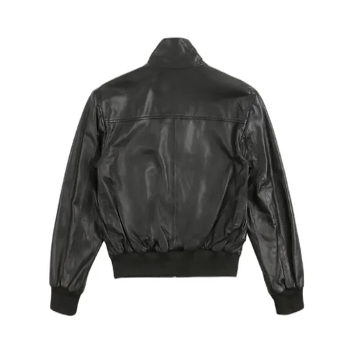 Logo Leather Jacket