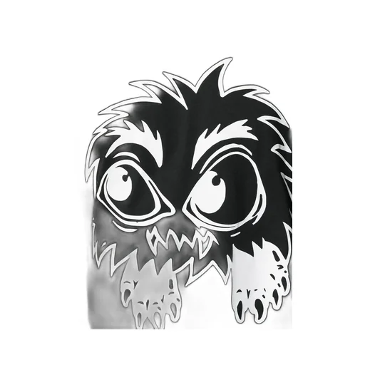 Monster Pattern Printed Hoodie
