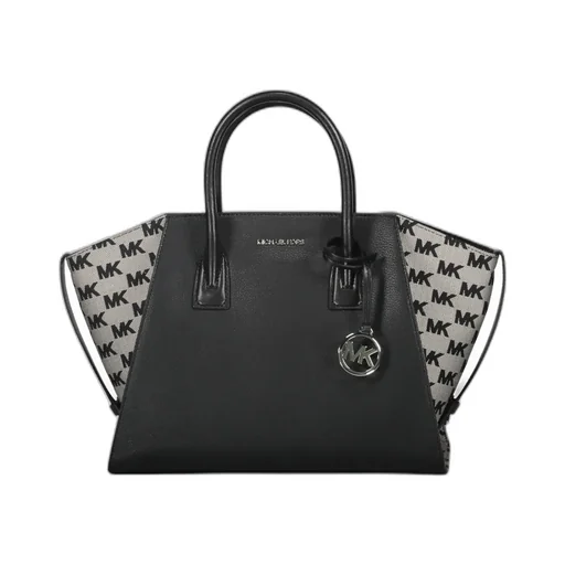 Avril Leather Logo-Plaque Tote Bag