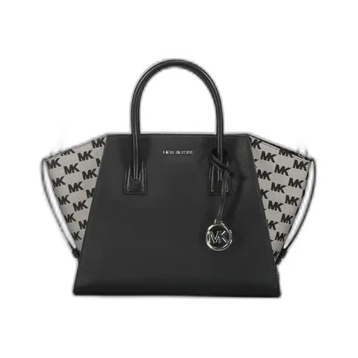 Avril Leather Logo-Plaque Tote Bag