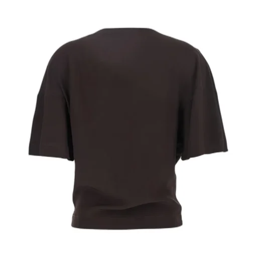 Wide-Sleeve Round Neck Top