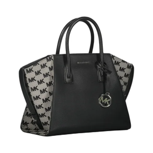 Avril Leather Logo-Plaque Tote Bag