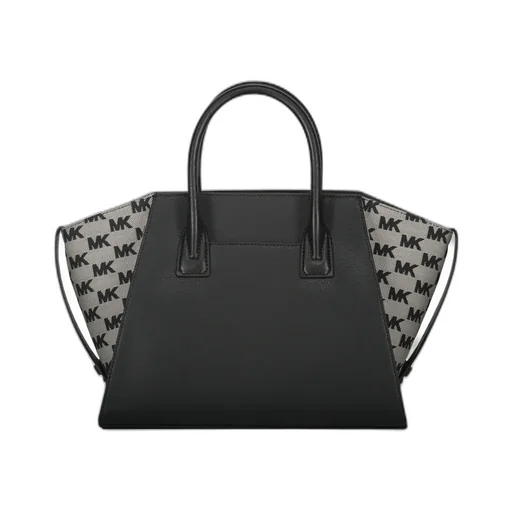 Avril Leather Logo-Plaque Tote Bag