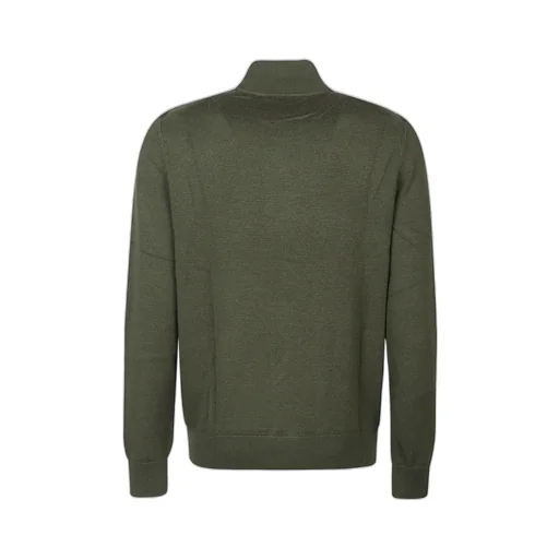 Zip-Up High Neck Cardigan
