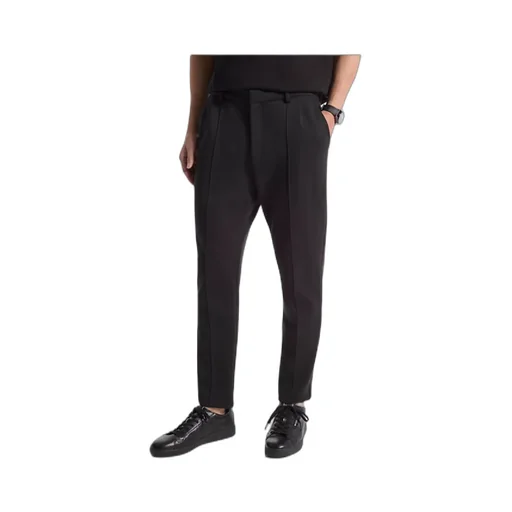 Pressed-Crease Tapered Trousers