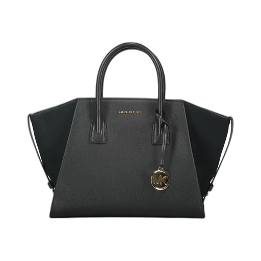 Avril Leather Top-Zip Tote Bag