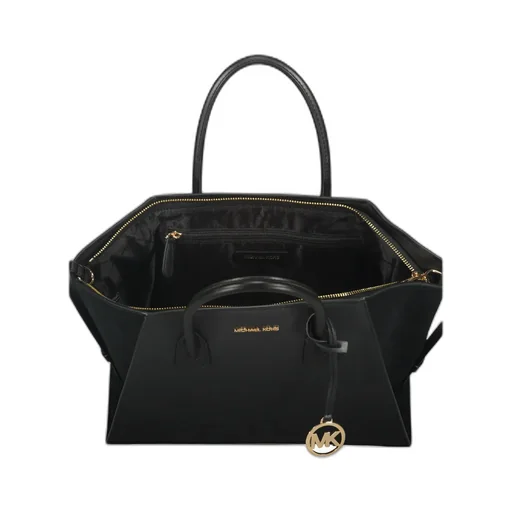 Avril Leather Top-Zip Tote Bag