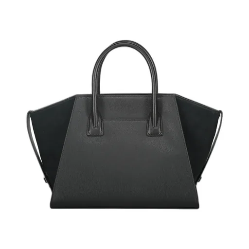 Avril Leather Top-Zip Tote Bag
