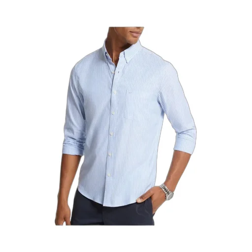 Vertical Stripe Long-Sleeved Shirt