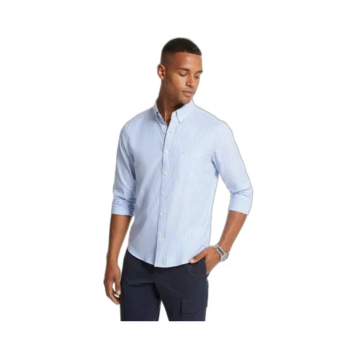 Vertical Stripe Long-Sleeved Shirt