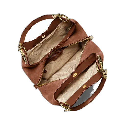 Lillie Large Suede Shoulder Bag