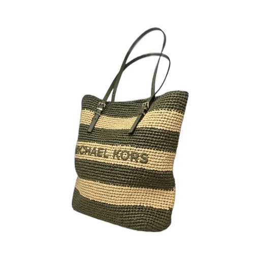 Large Bag With Woven Texture