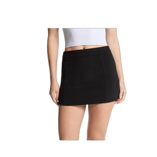 Panelled Wool Mini Skirt