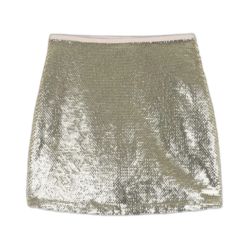 Sequin-Embellished Mini Skirt