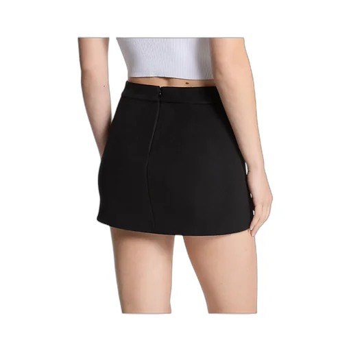 Panelled Wool Mini Skirt