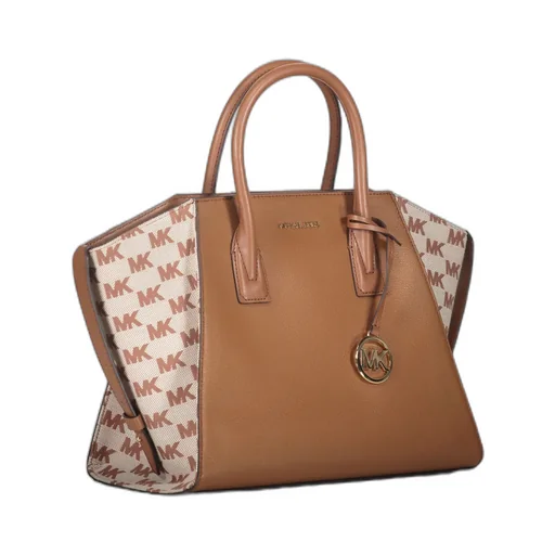 Avril Leather Logo-Plaque Tote Bag