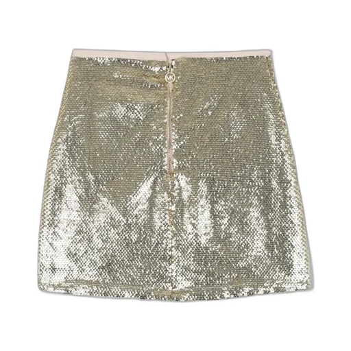 Sequin-Embellished Mini Skirt