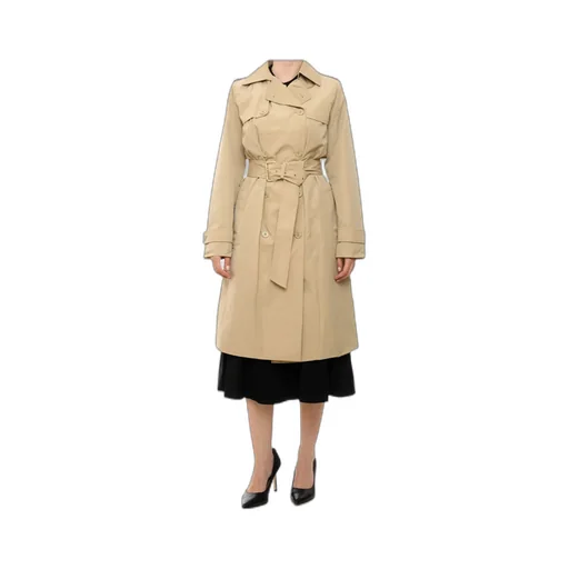 Belted Double-Breasted Trench Coat