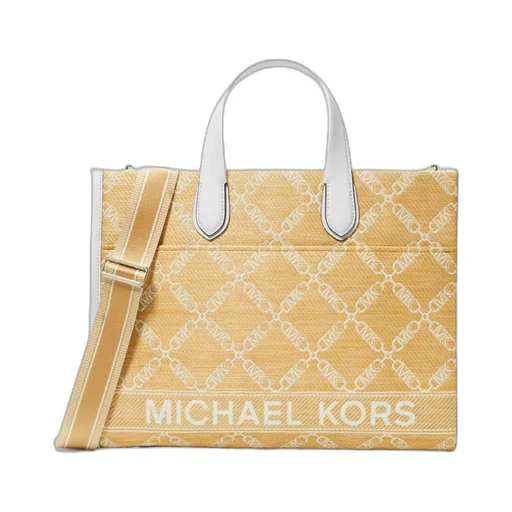 Gigi Large Empire Logo Jacquard Tote Bag