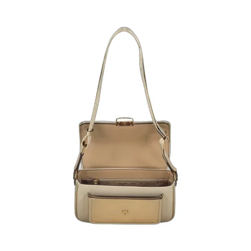 Bradshaw Metallic-Panel Flap Shoulder Bag