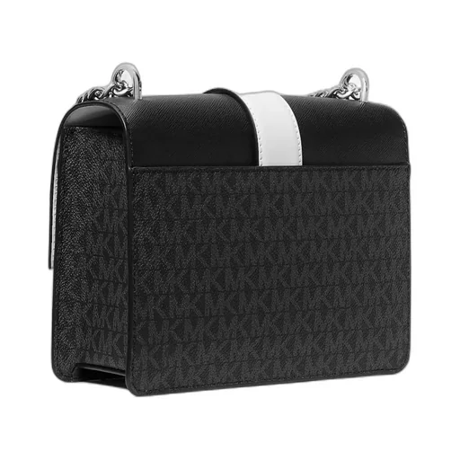 Greenwich Small Color-Block Signature Logo Crossbody Bag