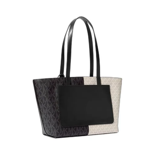 Jet Set Medium Two-Tone Logo Tote Bag