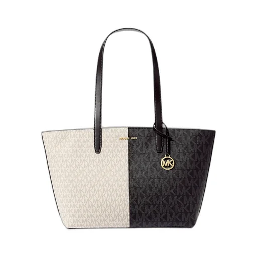 Jet Set Medium Two-Tone Logo Tote Bag
