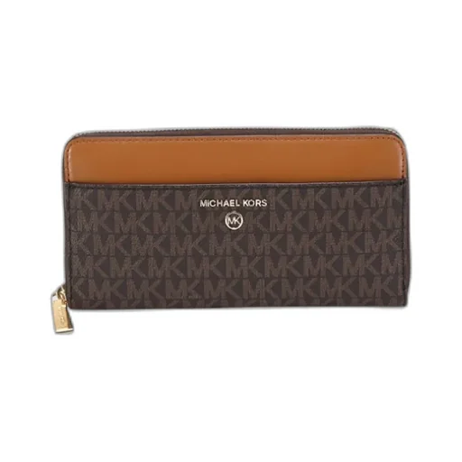 Logo Plaque Zipped Wallet