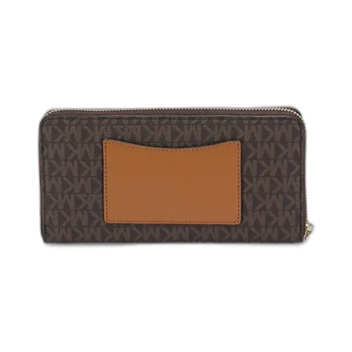 Logo Plaque Zipped Wallet