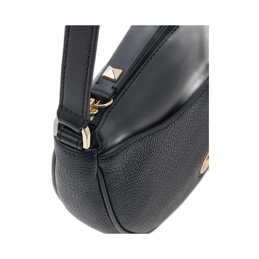 Leather Logo-Plaque Saddle Bag