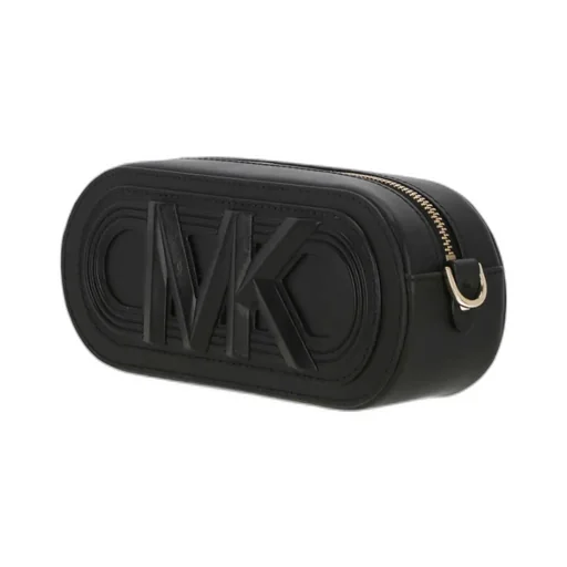 Mk Logo Zipped Clutch Bag