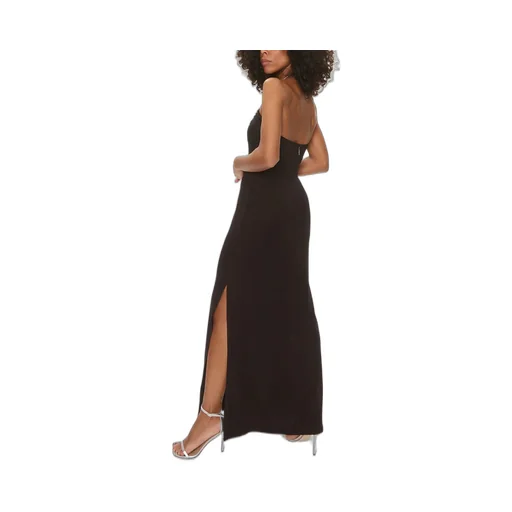Ruched Halterneck Maxi Dress
