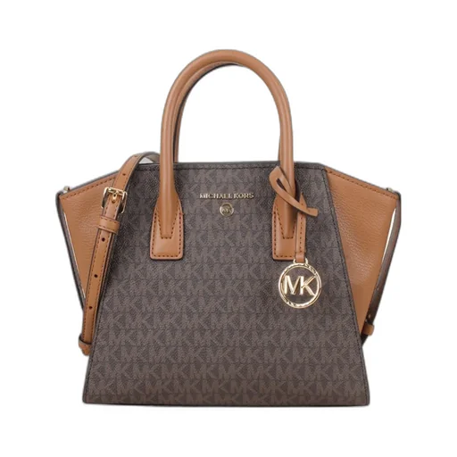Logo-Print Leather Tote Bag