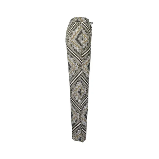 Badge Scarf Pattern Wide-Leg Pants