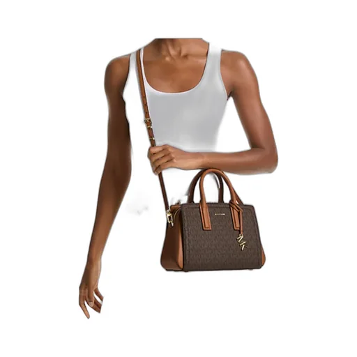 Laila Signature Logo Small Satchel Bag