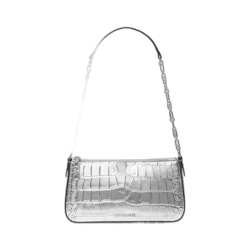 Empire Medium Metallic Embossed Chain-Link Pochette