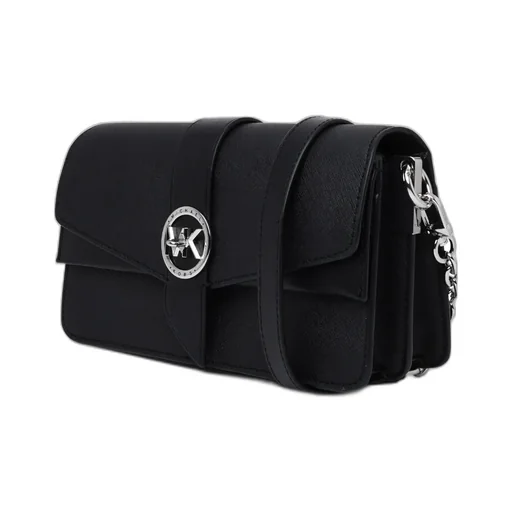 Logo Plaque Leather Tote Bag