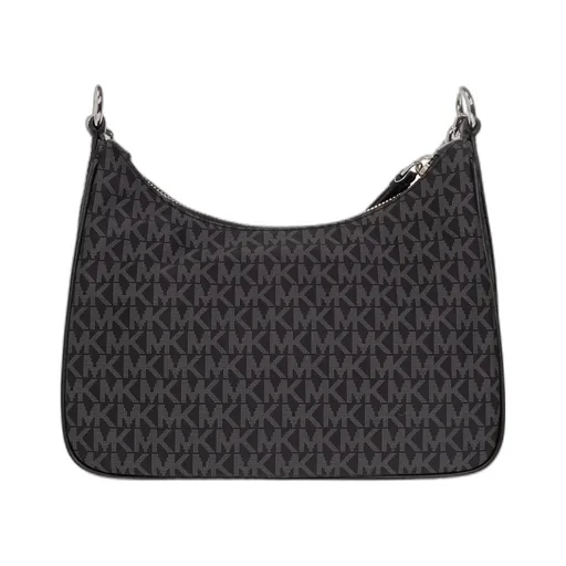 Monogram-Printed Zipped Dual-Handle Bag