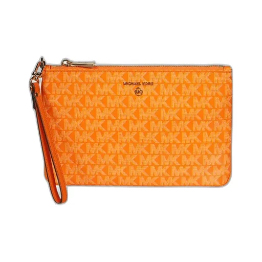 Monogram Leather Clutch Bag