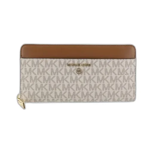 Logo Plaque Zipped Wallet