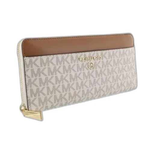 Logo Plaque Zipped Wallet