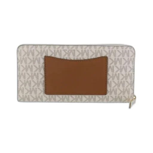 Logo Plaque Zipped Wallet