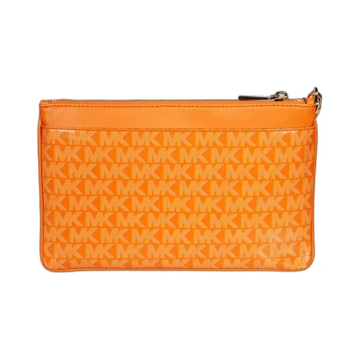 Monogram Leather Clutch Bag