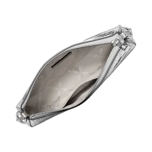 Empire Medium Metallic Embossed Chain-Link Pochette