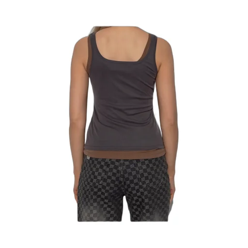 Embroidered Layered Top