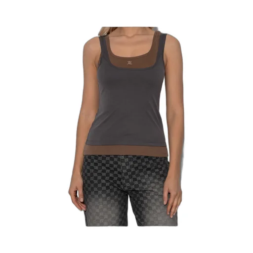 Embroidered Layered Top