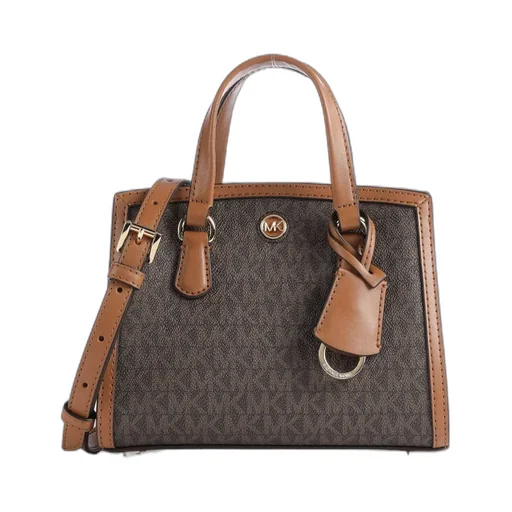 Logo Plaque Chain-Linked Tote Bag