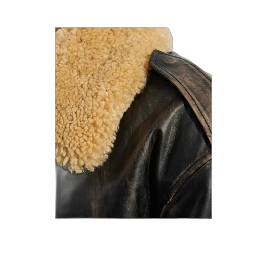 Shearling-Collar Pocket Jacket