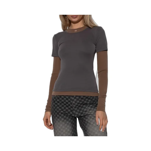 Double-Layer Color-Block T-Shirt